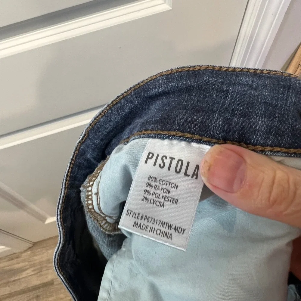 Pistola Womens Skinny Jeans High Rise Dark Wash‎ 20W